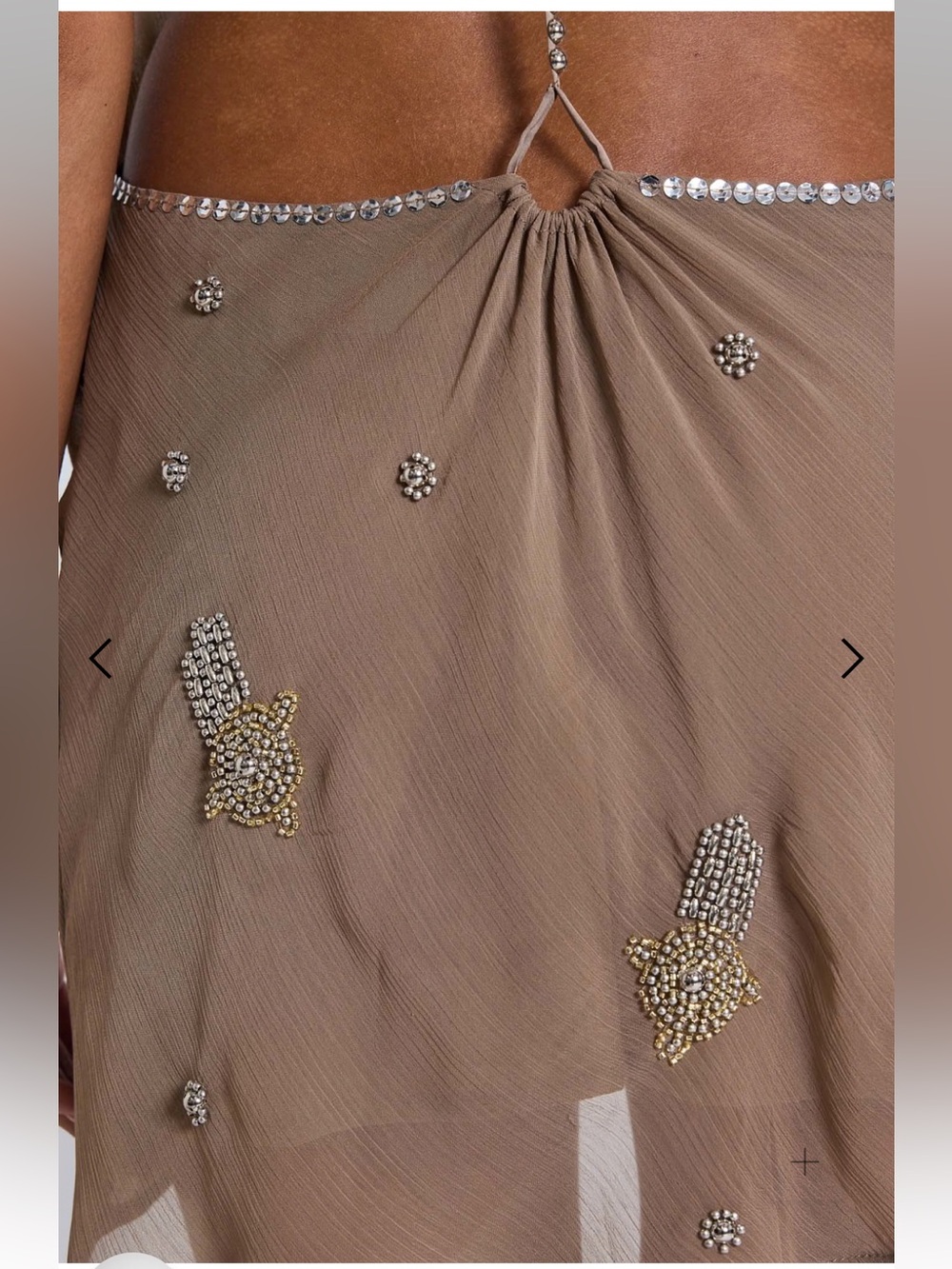Jaded London Doure Embellished Backless Mini Dress US 6 NWT Embellished Studded - Picture 9 of 15